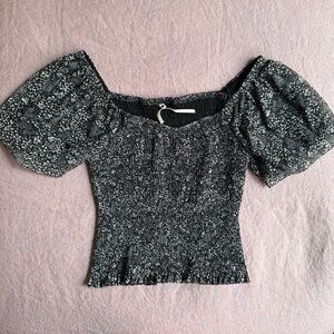 anthropologie aurelia smocked top